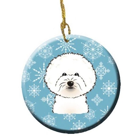 Carolines Treasures BB1651CO1 Snowflake Bichon Frise Ceramic Ornament